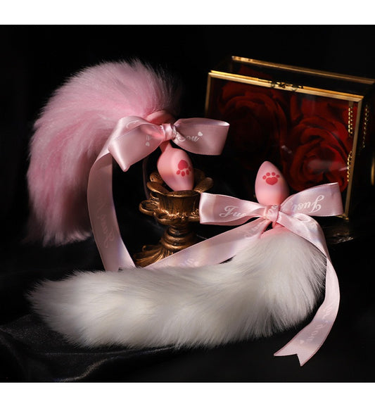 Sex toys props anal plug silicone cat claw butterfly tail chin anal props female toys adult products