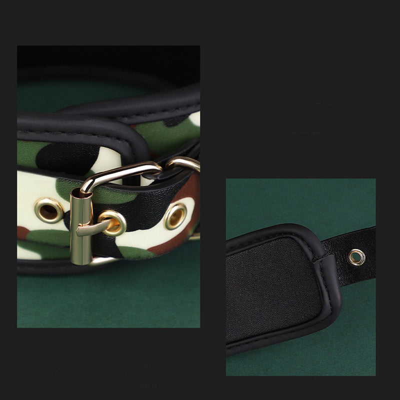 SM sex toys luminous SM suit camouflage sex handcuffs training whip silicone mouth plug eye mask sex toys